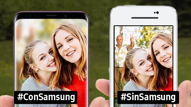 SamsungChile's tweet photo. ¡RT si #ConSamsung y la cámara reimaginada del #GalaxyS9, eliminar esas intromisiones odiosas es más fácil! Bye, bye. 👋 https://t.co/qh22vMEdNy