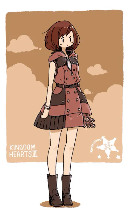 KH3のカイリの新衣装がかわいかったので描きました。 #KH3 