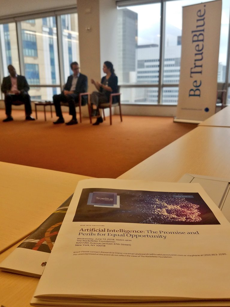 BeTrueBlue's tweet image. Thought-leader convening in session:: "Artificial Intelligence: The Promise and Perils for Equal Opportunity"