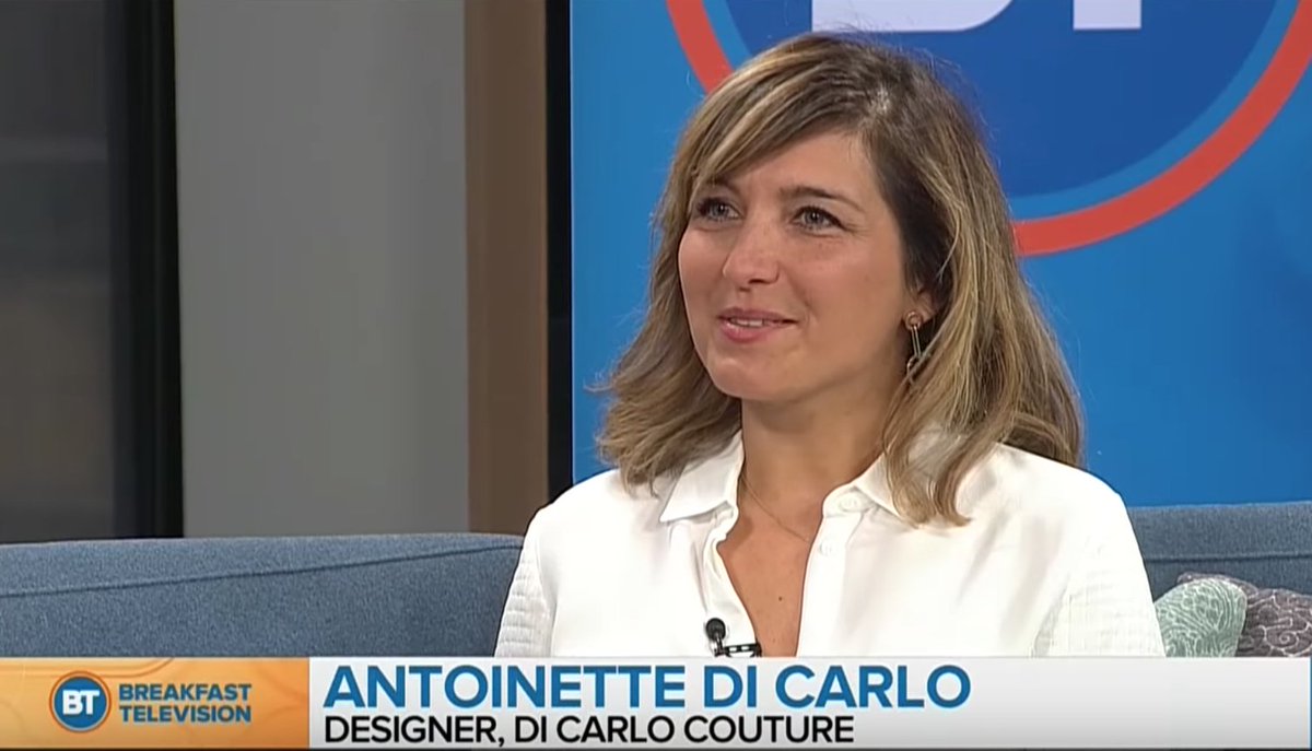 Montreal dress designer Antoinette DiCarlo at the Royal Wedding youtu.be/y0WUL22227Q https://t.co/wzDTArL2vk