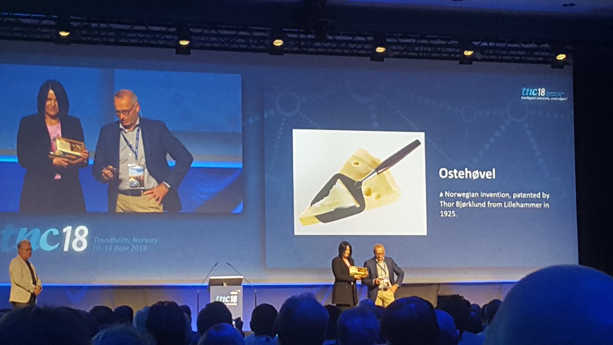 brampeeters's tweet image. Take that Nederlands! The Kaasschaaf is an Ostehøvel and is a Norwegian invention. Symbolic handover with present from Norway to Estonia, from #TNC18 to #TNC19