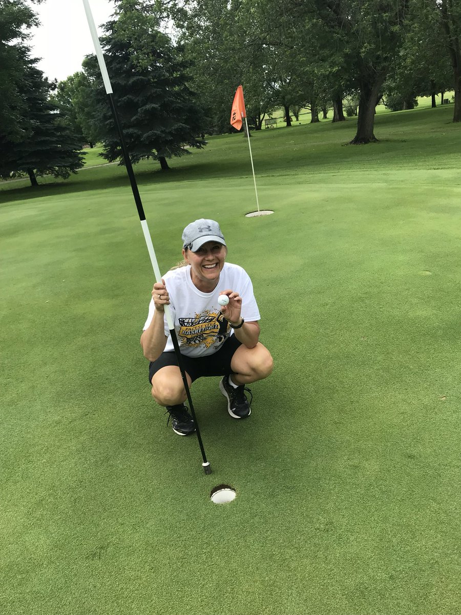 MeadowlarkCC's tweet photo. Congratulations to Stacey Austing-Jacobson on her hole-in-one on the 138 yard hole #7! She also scored even par 36. https://t.co/W5niLOVYL2