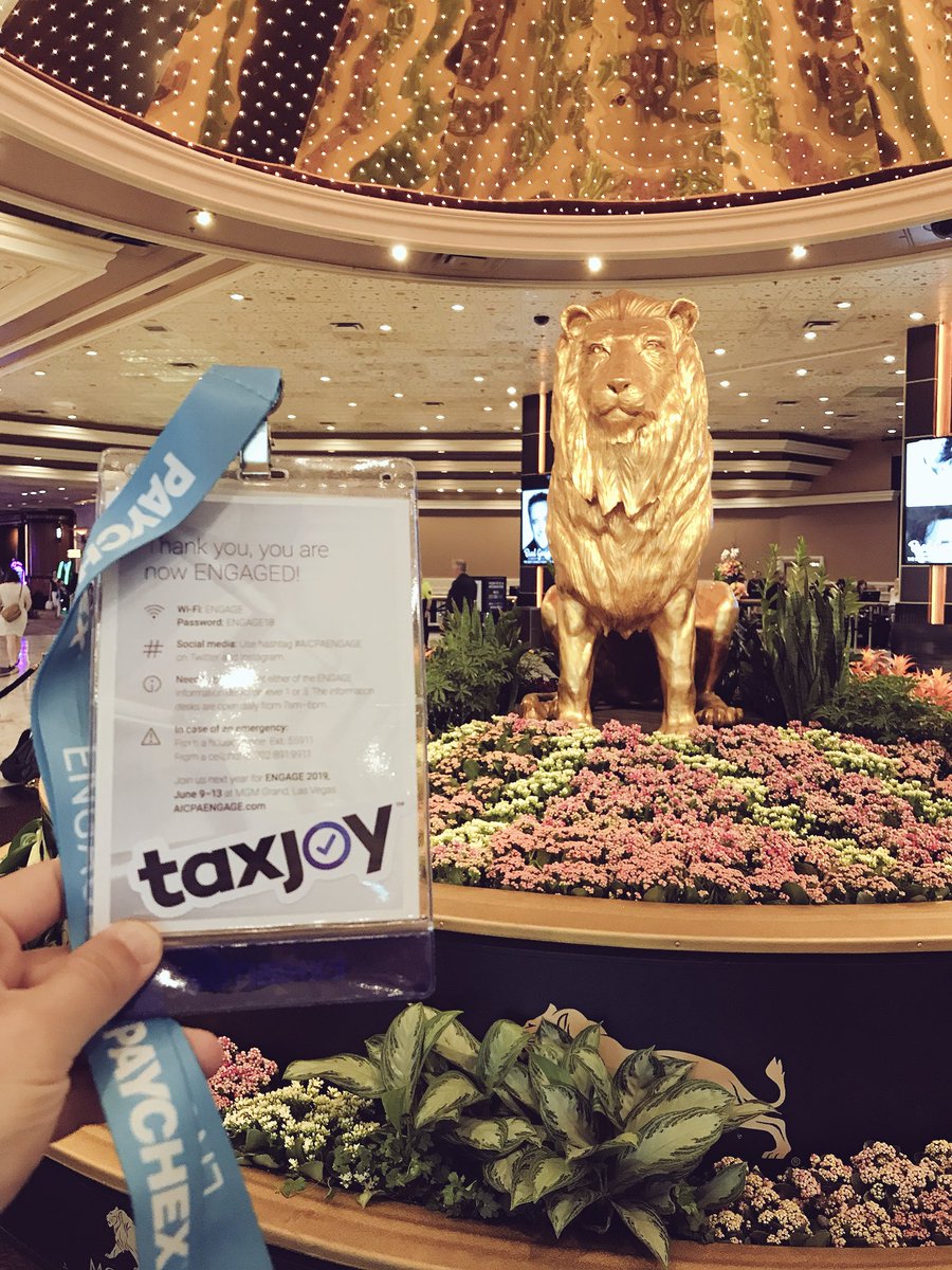 taxjoy's tweet photo. Good morning Vegas! #AICPAengage https://t.co/iq2L9GbPZw