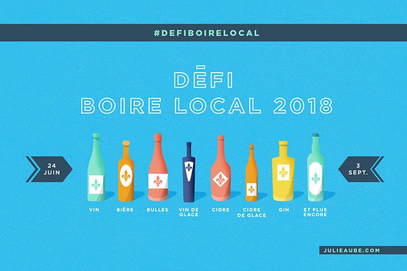 JulieAubeDtP's tweet photo. La 4e édition du #DefiBoireLocal commence dans une dizaine de jours, soyez prêts! Découvrez la nouveauté 2018 des "mini-défis" hebdomadaires! https://t.co/oT1ndaXgFi https://t.co/mNehECnQcj