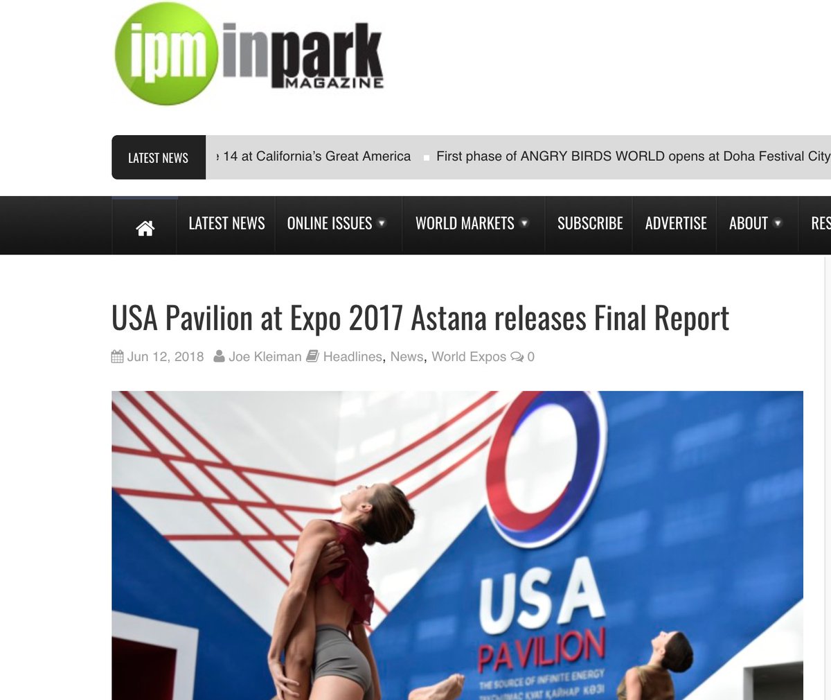 usap2017's tweet photo. Check out @InParkMagazine's latest article highlighting the @usap2017 Final Report and its lasting impact: https://t.co/XjAoe1bQxn Visit our website https://t.co/vK7hTDBKhk to view the Final Report and get a better understanding of what this impact looked like! https://t.co/pyWqQxo66n