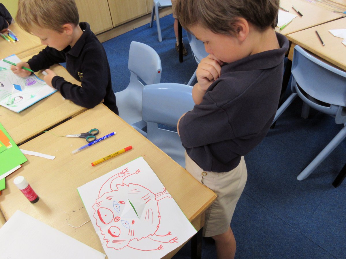 CaldicottSchool's tweet image. For their well-being lesson this week, #Caldicott1stForm have been creating their own &quot;worry monsters&quot;. #byebyeworries #aproblemshared