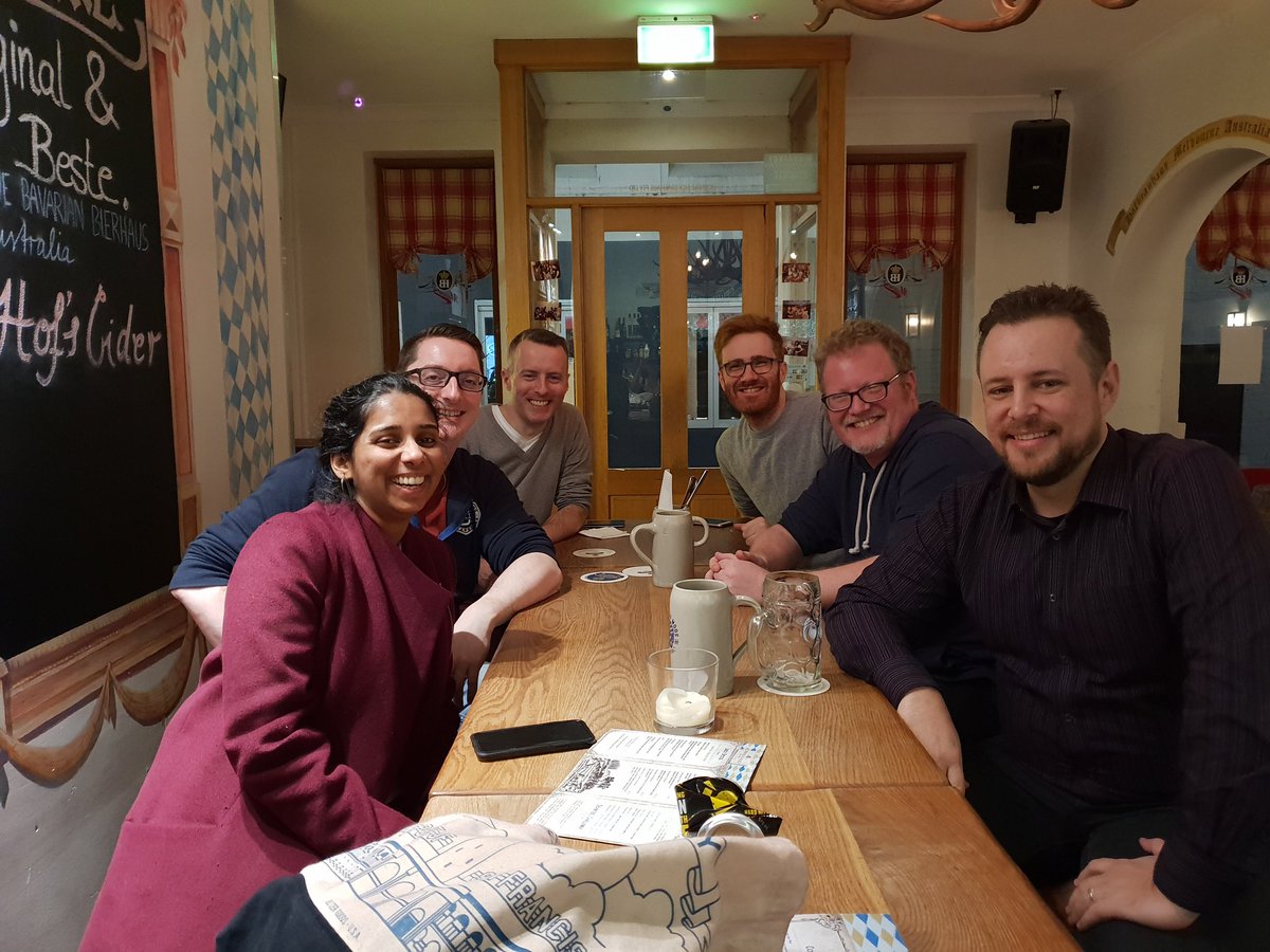 iainfraser's tweet photo. Drinks at Hofbräuhaus #insideseamless https://t.co/rJs5LPdVAK