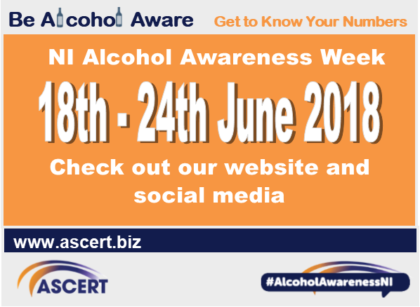 ASCERTNI's tweet photo. We are gearing up to support @NIDACTS with #AlcoholAwarenessNI week. Check out our website and social media next week to #BeAlcoholAware https://t.co/F74gAOZJoZ