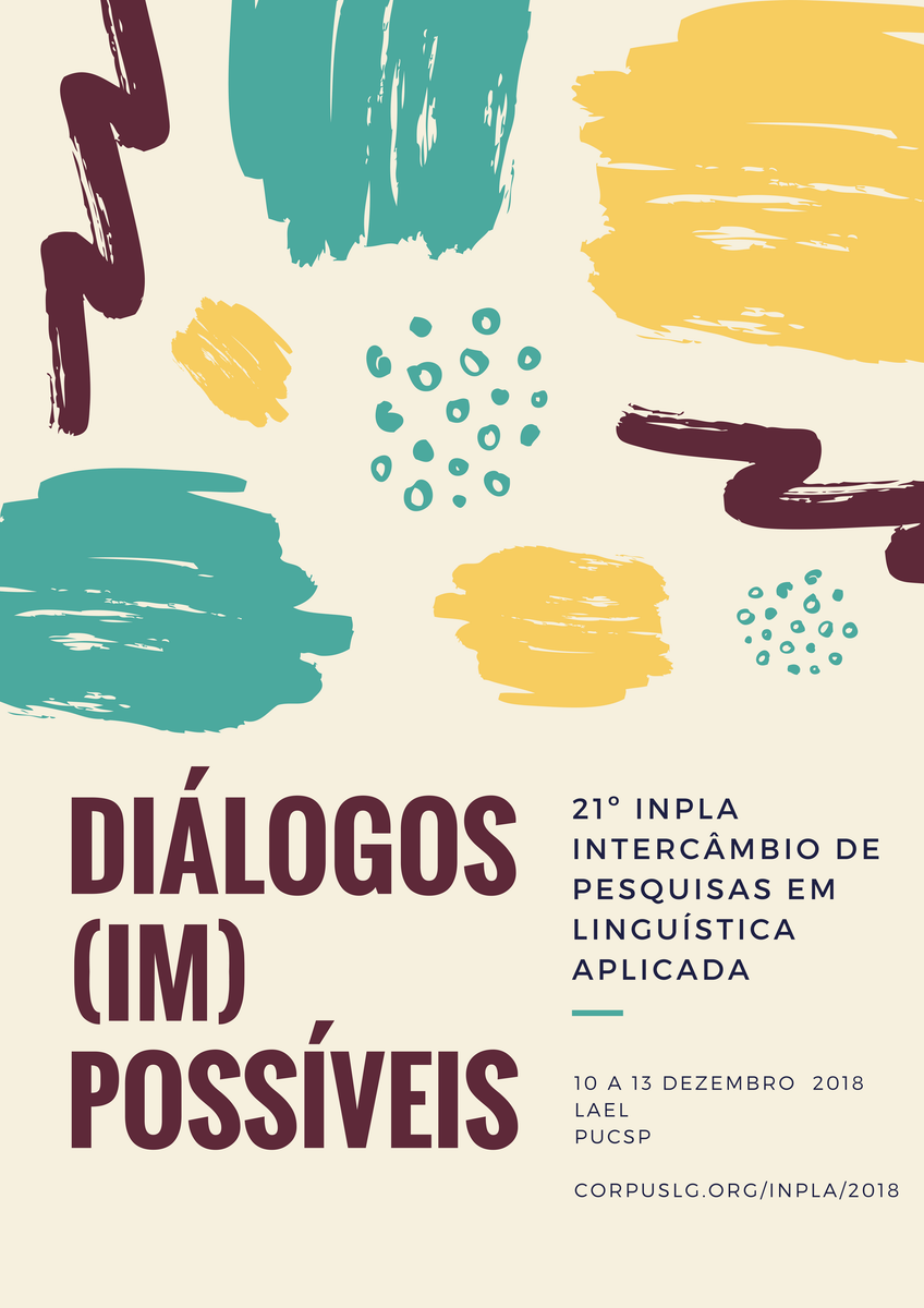 LAELPUCSP's tweet photo. A submissão de trabalho para o #InPLA2018 está aberta até dia 31 de julho. Não perca tempo, envie o resumo já! https://t.co/YSxviuMt4o #Laelpucsp #LinguísticaAplicada #mestrado #doutorado #letras #pósgraduação https://t.co/1YNuLD044C