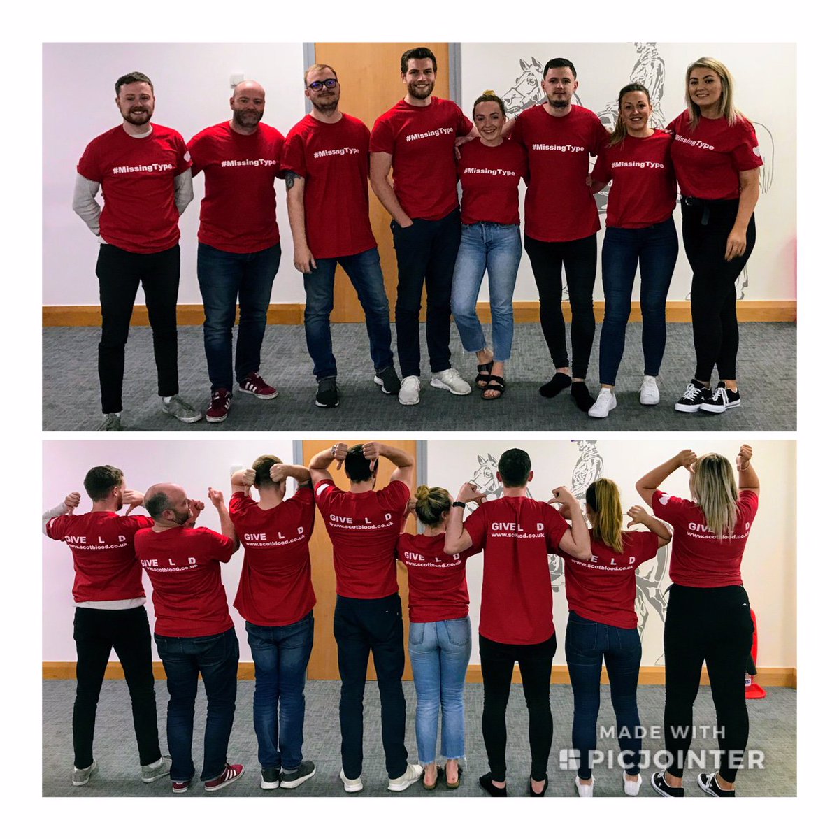 KieraGriffiths1's tweet photo. @softcat are pr_udly supp_rting #MissingType &amp; have removed our A, B and O's to r_ise _w_reness.

D_ S_METHING _MAZING!

Help and save lives by donating blood. @GiveBloodNHS https://t.co/c42fjnKT7K 

#MissingType #GiveBlood https://t.co/XM8pa4jcjk