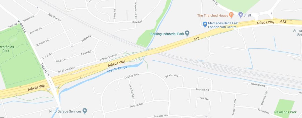 lbbdcouncil's tweet photo. Traffic Information | One lane of the A13 is currently closed heading eastbound, due to an emergency gas leak. It is closed between Movers Lane and the Lodge Avenue flyover. Please retweet to help spread the word ahead of rush hour. https://t.co/CmF9ONnA2l
