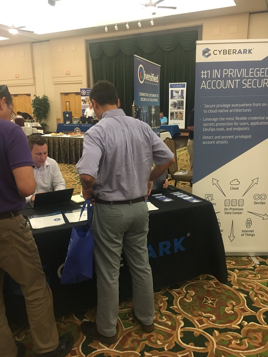 FDAexpo's tweet photo. Lots of good conversations being had at the annual @JBSA_Official tech expo. @CyberArk @NutanixFederal @compunetix and @FISsales are all popular vendors https://t.co/Yoa1qXPAma