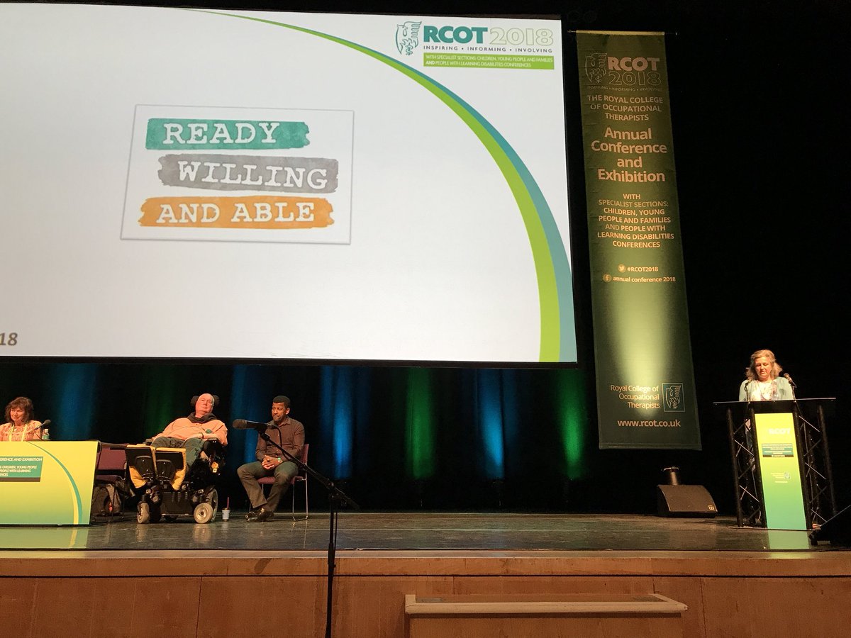 KarinBishopRCOT's tweet photo. David called for revolutionary acts, the room was moved, and messages have been heard. Occupational therapists are ready, willing and able. #RCOT2018 https://t.co/wlpJRUNEr0