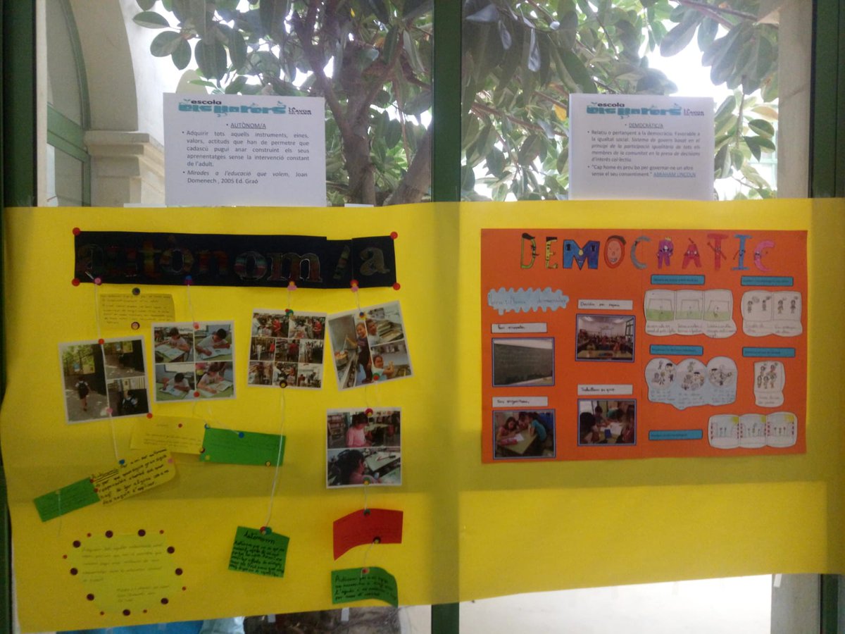 somriulavida's tweet photo. Acompanyant a fer créixer, amb les famílies, el projecte educatiu de l'escola @ElsLlorers: Treballem el perfil de sortida (competències) dels nostres infants, a partir del treball fet pels alumnes
#comunitateducativa #COMaprenem #famílies #autoconeixement #competències #escola https://t.co/r63XJ4bafa