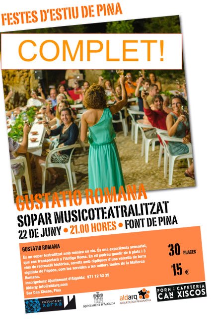 AldarqInfo's tweet photo. Gràcies a tots!!! Hem arribat a mil seguidors i tenim plena la propera #Gustatio de #Pina #EnFaremMes #Estiu #aldarq #arqueologiaimaginativa
😘😘😘😍😍😍👏🏻👏🏻👏🏻🎉🥂🍷 https://t.co/PpmTe85tWz