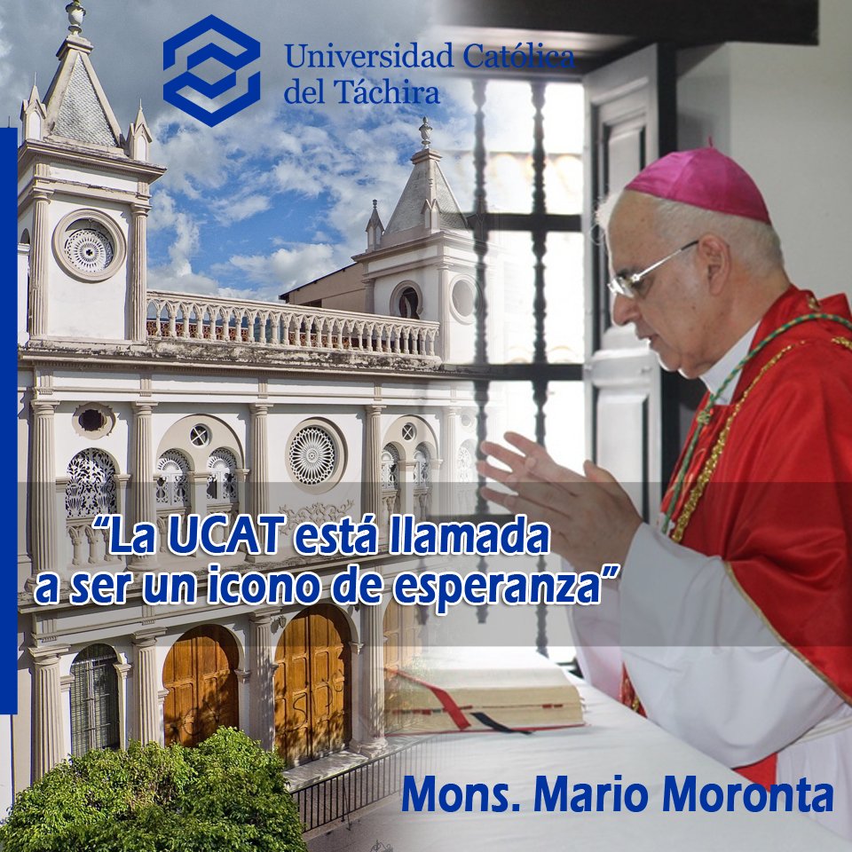 notiucat's tweet photo. Mons. Mario Moronta: “La UCAT está llamada a ser un icono de esperanza���
#SoyUCAT https://t.co/xtaHuAAu81
