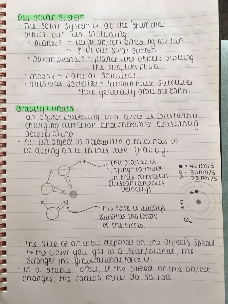 sunflower_char's tweet photo. Space Physics (Triple only?) #AQAPhysics #GCSEs2018 #PhysicsPaper2 #SpacePhysics #TriplePhysics https://t.co/dsDUwslRBa