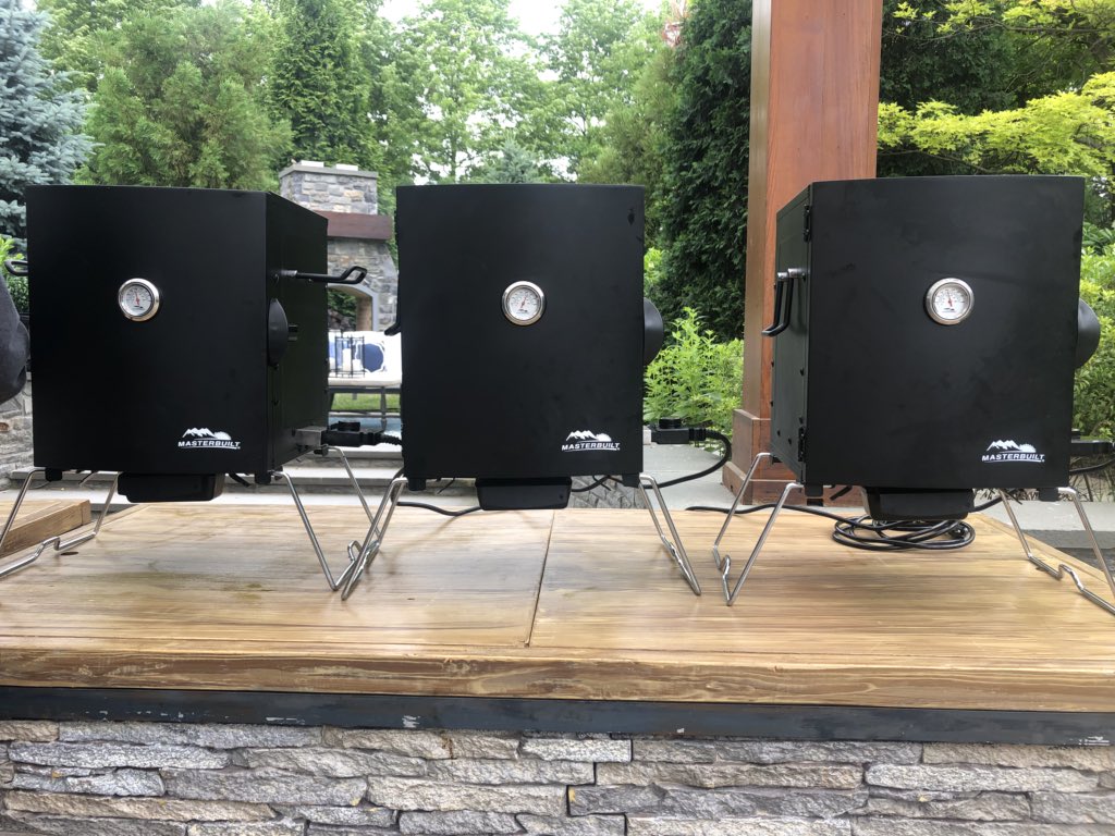 Masterbuilt's tweet photo. We’re getting ready for #WillItSmoke with @MaryQVC today! Tune in to our Facebook Page at 1pm EST to see what we’re smoking. If you have any guesses, the first person to get it right gets some Masterbuilt decals! #GoodLuck https://t.co/ryIH2218Gw