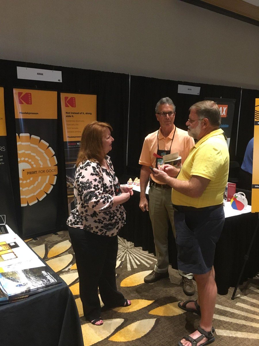 TBigger's tweet photo. Kodak’s @DebraPayne #TakingPrintFurther at the #IPMA2018 Annual Conference. Stop by to see her!
#PrintForGood
#Kodakpresson https://t.co/mN2uES4qfO