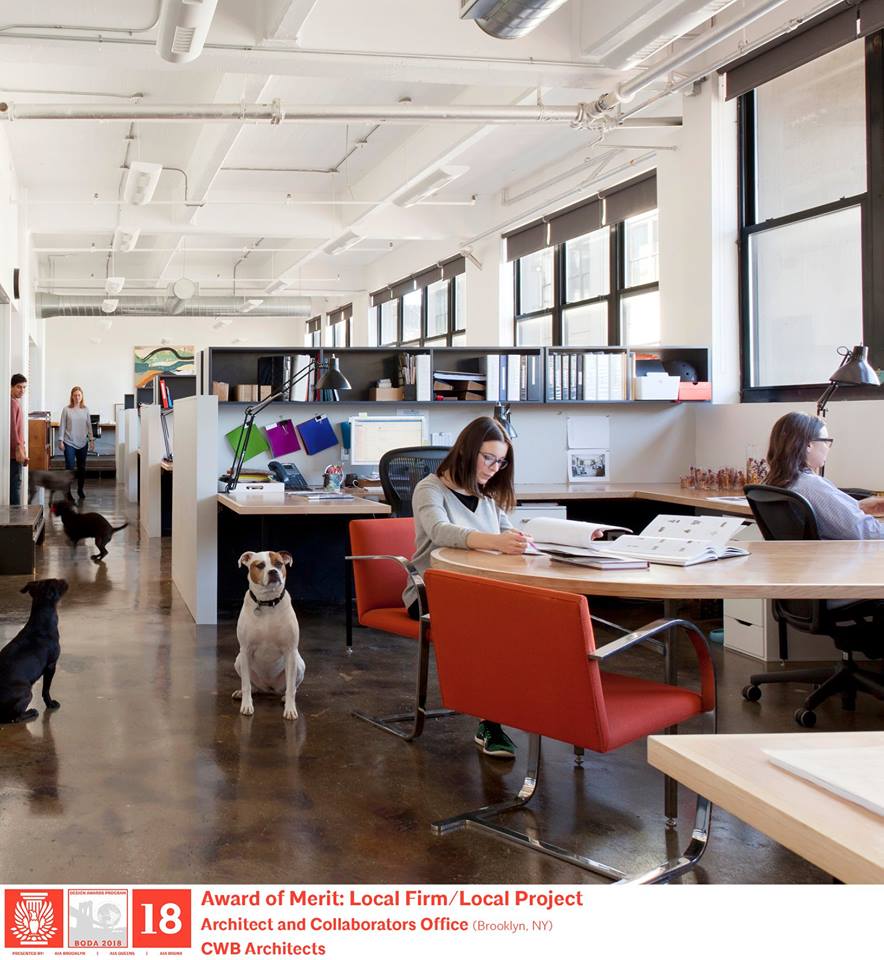 The #MeritAward in the Small Firm/Sole Practitioner Category is awarded to <a href="/CWBArchitects/">CWB Architects</a> for Architect and Collaborators Office

Congratulations! 📷 #CWBarchitects #BQDA18 #AIABrooklyn #AIAQueens #AIABronx
