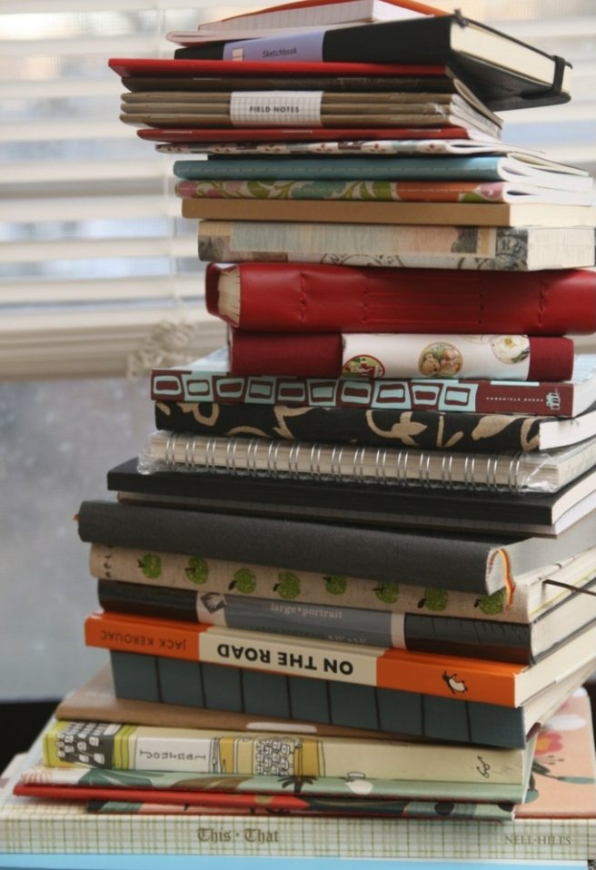 LizSkiler's tweet photo. How many notebooks are too many?
#amwriting #journallove #plannerobsession
#journaljunkie https://t.co/ZyS1VKsJUq