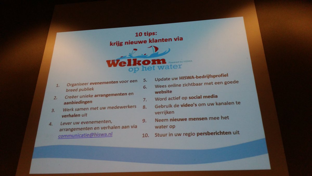 Concrete tips &amp; tool hoe <a href="/welkomoptwater/">Welkom op het water</a> bijdraagt aan jouw watersportbedrijf en lancering nieuwe online bedrijvengids, ook dat is #HISWAledendag