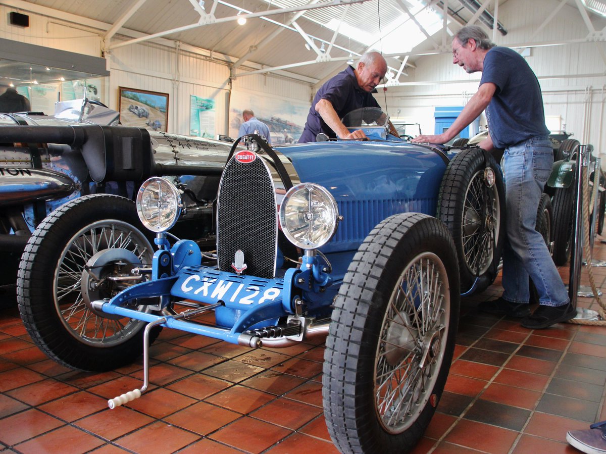 NEW at Brooklands Museum: This stunning 1926 Bugatti Type 37 GP has just gone on display in the ERA shed. Raced at Brooklands in the 1930s, it will be racing here again in the #Double12 Speed Trials Sat 16 June bit.ly/BMDoubleTwelve