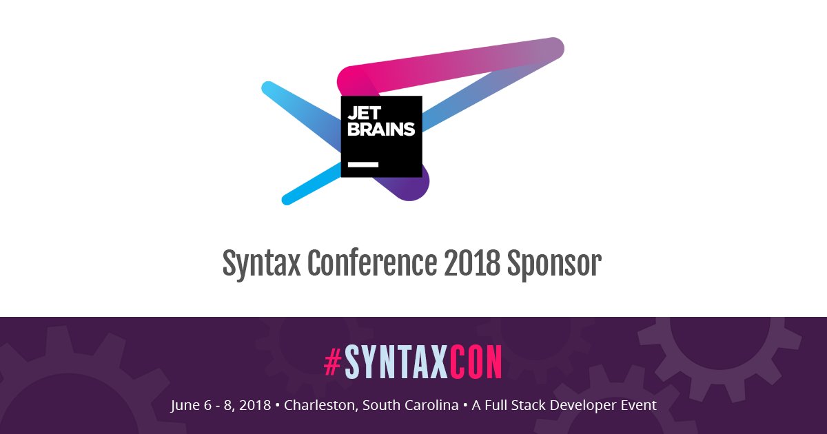 syntaxcon's tweet image. We&apos;re thankful for @jetbrains, the world&apos;s leading vendor of professional development tools, for supporting and sponsoring this year&apos;s #SyntaxCon: jetbrains.com    . . . [ #programming #developer #code #chstech ]