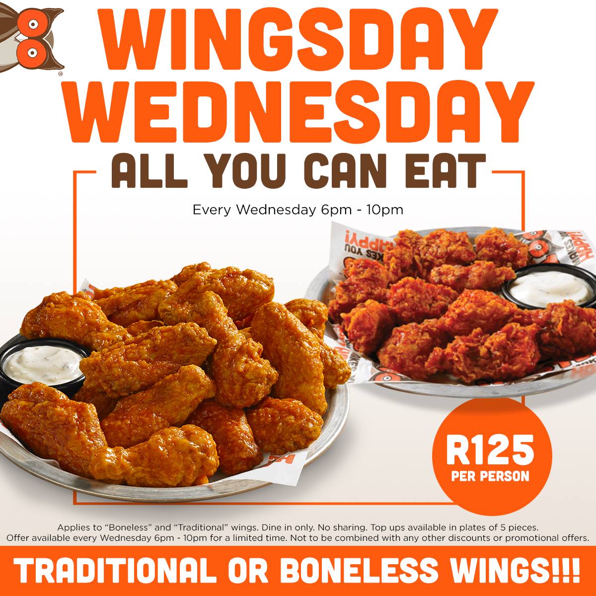 Hooters wings day wednesday