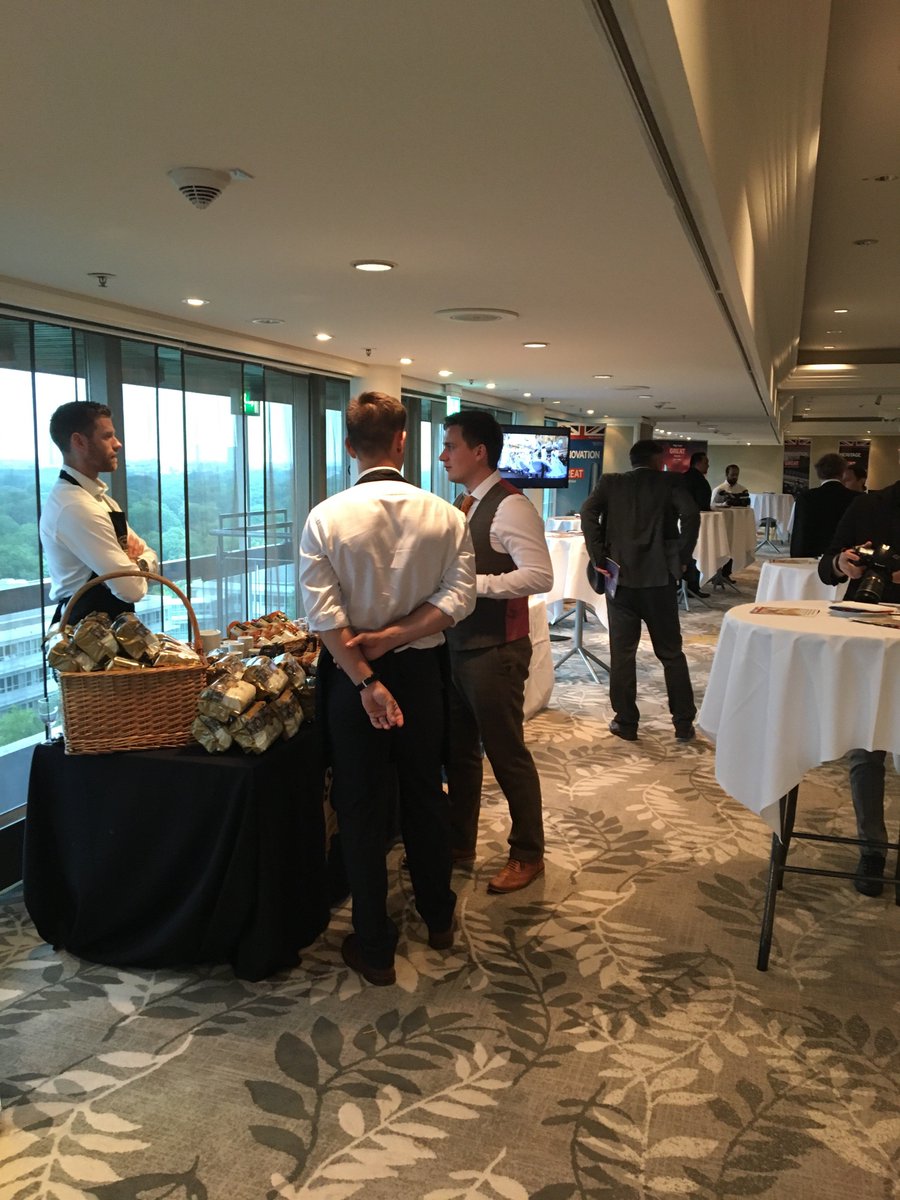 tradegovuk_NE's tweet photo. All set up and ready for the guests to arrive at the #Queensbirthdayparty event #Munich. Showcasing quality products from across the #NorthernPowerhouse. https://t.co/Ck8mdpj3FW