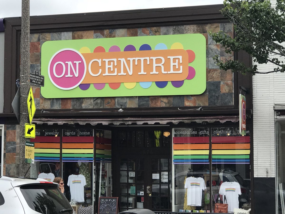 JPLocalFirst's tweet photo. Digging the new stripes at @OnCentreJP ! #JamaicaPlain #JPLocalFirst https://t.co/OBOLo2dX1m