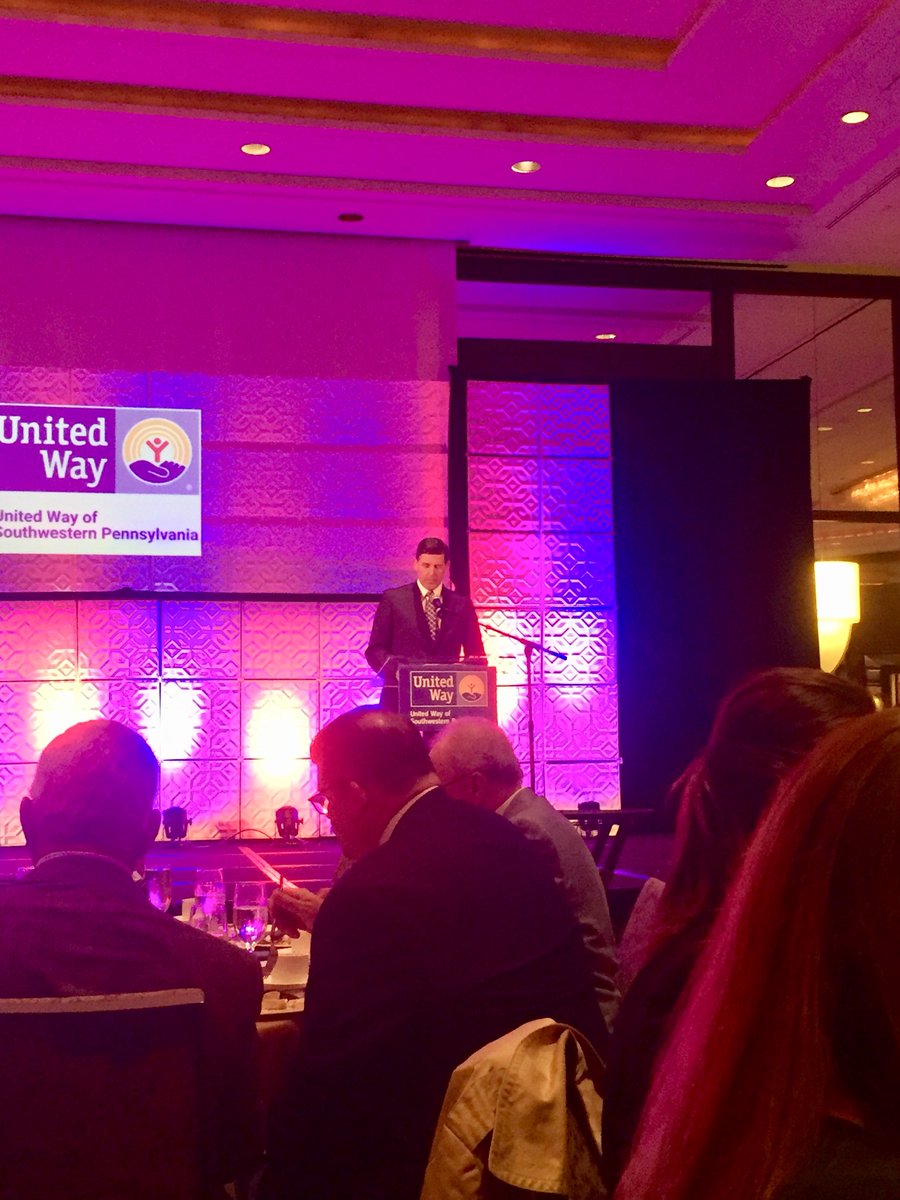 unitedwaySWPA's tweet photo. “The creativity, the smiles and camaraderie in your workplace campaigns all add up to something extraordinary." - Leroy Ball, president/CEO of Koppers and our 2017 campaign chair. #ReportToTheCommunity #UnitedWaySWPA https://t.co/5C38AF1Ill