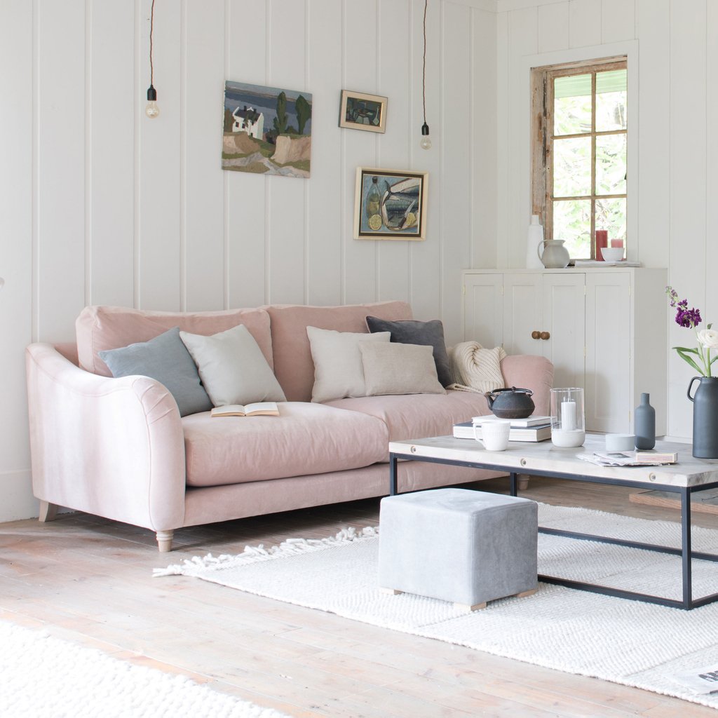 loafhome's tweet photo. Time to to get deep, down and squishy. All hail our NEW Bumpster sofa. We just can't get enough of Bumpster's beautiful curves in this Rose Quartz clever deep velvet. https://t.co/m9m1Hn843Q https://t.co/TS9rsLAJsj
