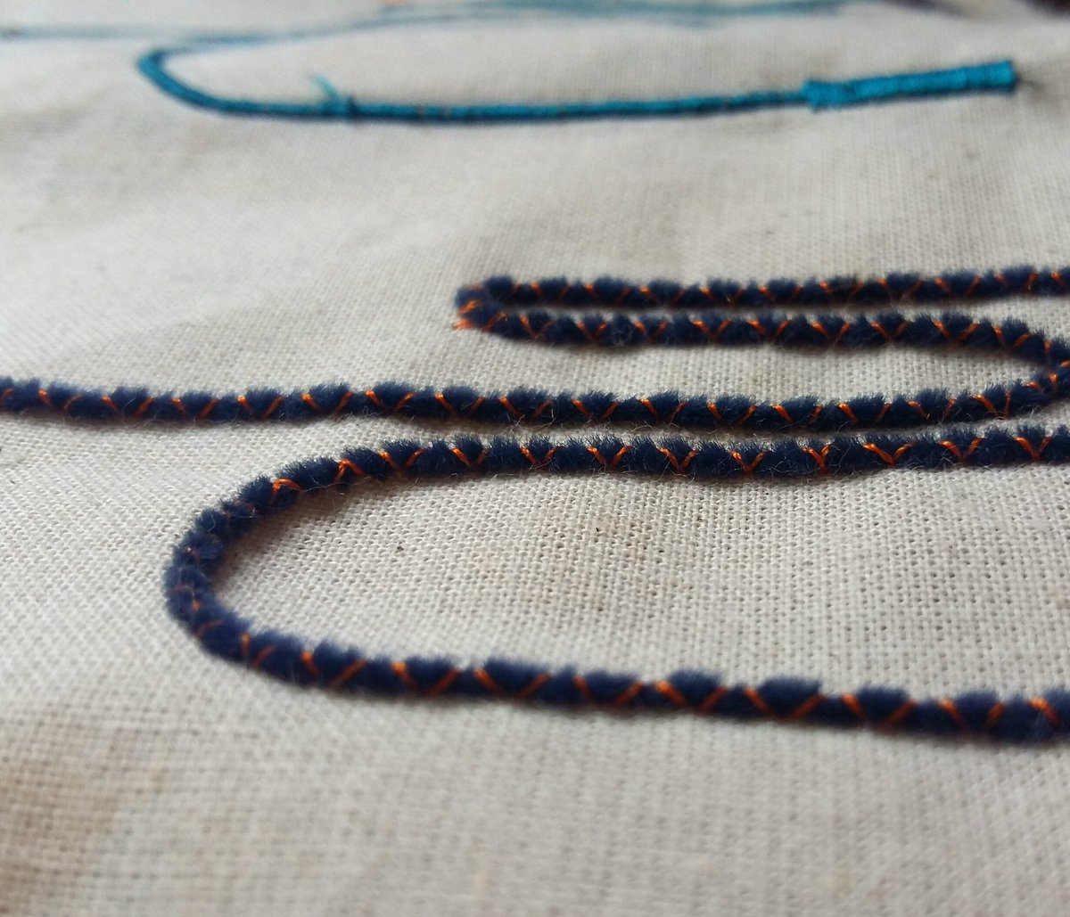 LMarriottDesign's tweet photo. I had lots of fun testing out different cording styles using a #zskmachine from @Embroid_Machine today, even managed to thread up, and stitch down some wire!
@Wilcom_Int #wilcom #stockssewingmachines. https://t.co/WvJ22SpqX8