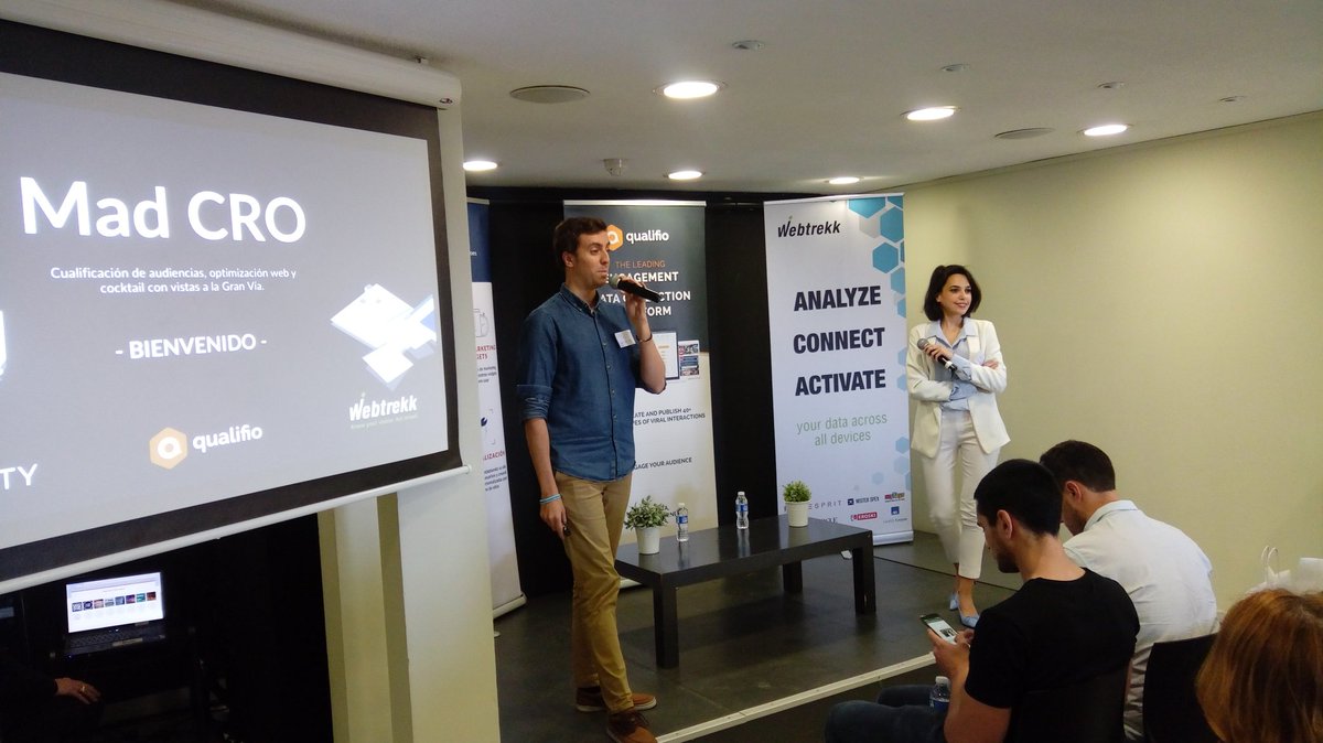 #beMadCRO18
Nuestros presebtadores Lidia y Asier  arrancando el beMadCRO2018. @qualifio_es <a href="/ABTasty/">AB Tasty</a> <a href="/Webtrekk_Espana/">Webtrekk España</a>
