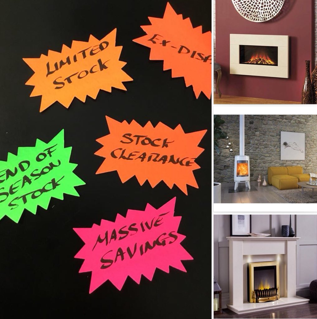 FiresCannock's tweet photo. *EXCLUSIVE SALE*
We have a great selection of Ex-Display and Stock to clear. Visit us to grab a summer bargain on Fires, Surrounds and Stoves!!!!
#stoves #fires #surrounds #fireplaces #discount #clearance #noonedoesitbetter https://t.co/x9oEM5bq3d