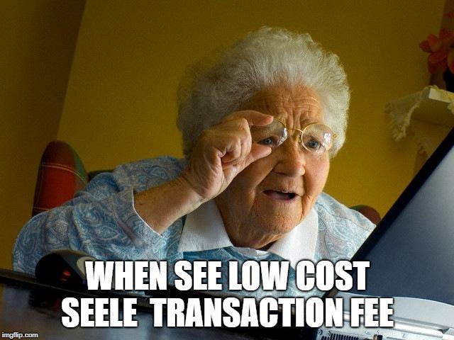 AlexT84758681's tweet photo. @SeeleTech Low cost transaction fee
#SEELEMEME https://t.co/OniCvvqmxV