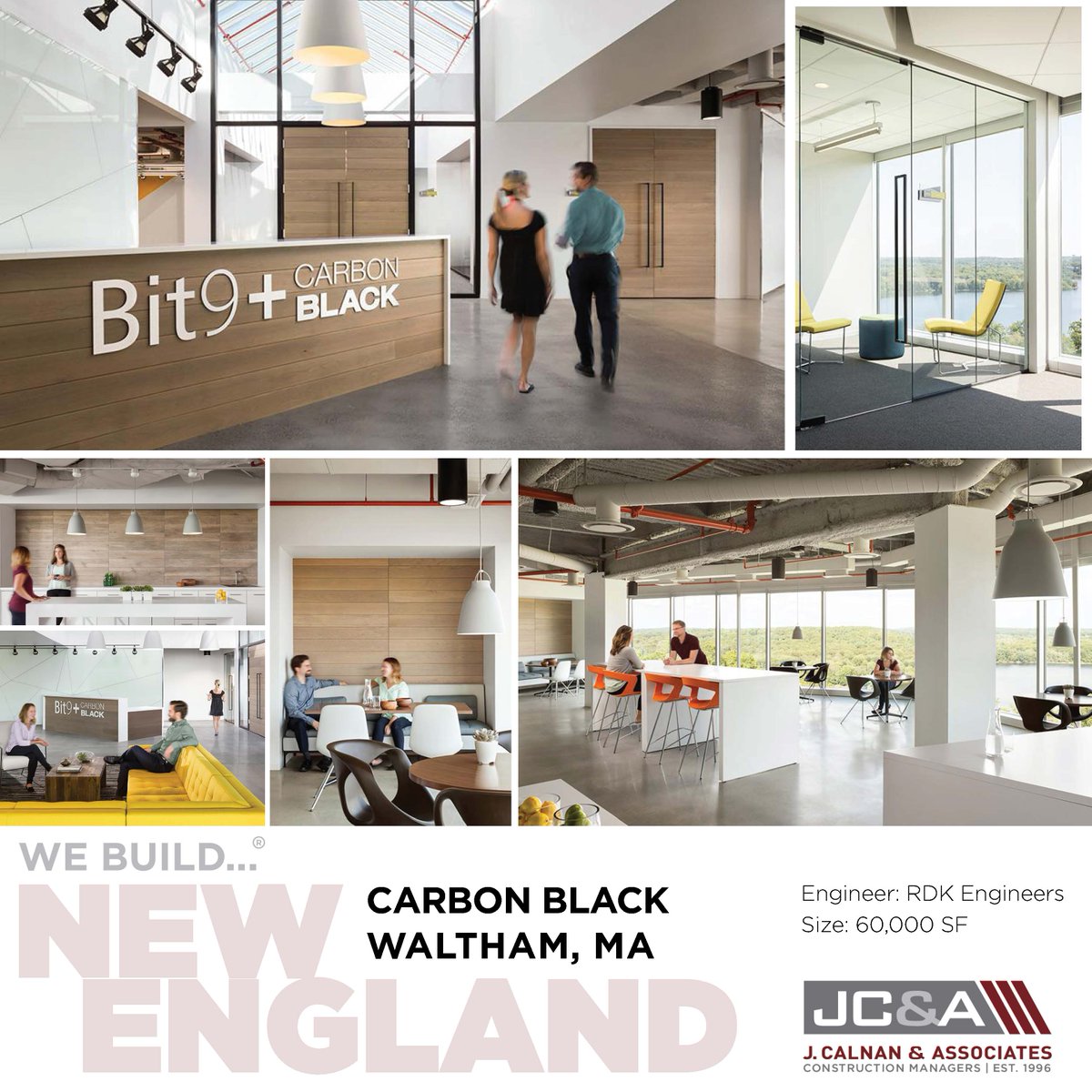 JCAbuilds's tweet photo. Carbon Black provides advanced server security solutions to more than 1,000 organizations worldwide. Located in Waltham, MA, the new Carbon Black workplace addresses all of the firm’s needs to create a personal and collaborative space. #WeBuildWednesday #WeBuildQualityProjects https://t.co/GEcw5RmwAJ