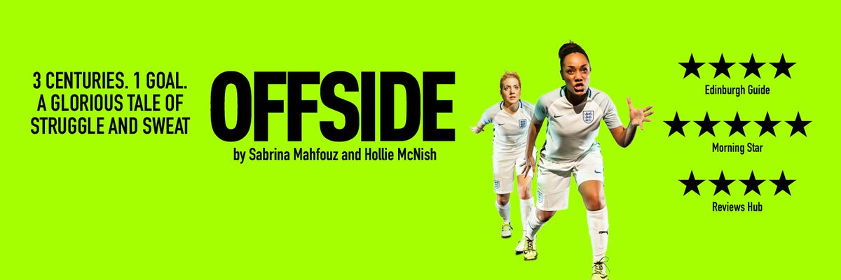 OFFSIDE: A WOMEN'S FOOTBALL PLAY
Set across 3 centuries!  
Performed at the AMEX Stadium.
Thurs 21 June 7.30pm POST SHOW TALK
Friday 22 June 5pm &amp; 8pm
atgtickets.com/brighton
Also at The Dripping Pan Lewes Sat 23 &amp; Sun 24 June