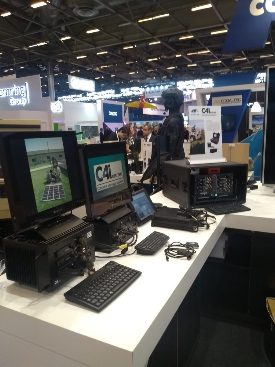 TytynLtd's tweet photo. C4i is setup and ready to go for #Eurosatory 2018.
  Come and visit us at 5A B697. 
  @C4i systems  #Arnouse_Digital_Devices  #ADDC https://t.co/WwjdL9v7hT
