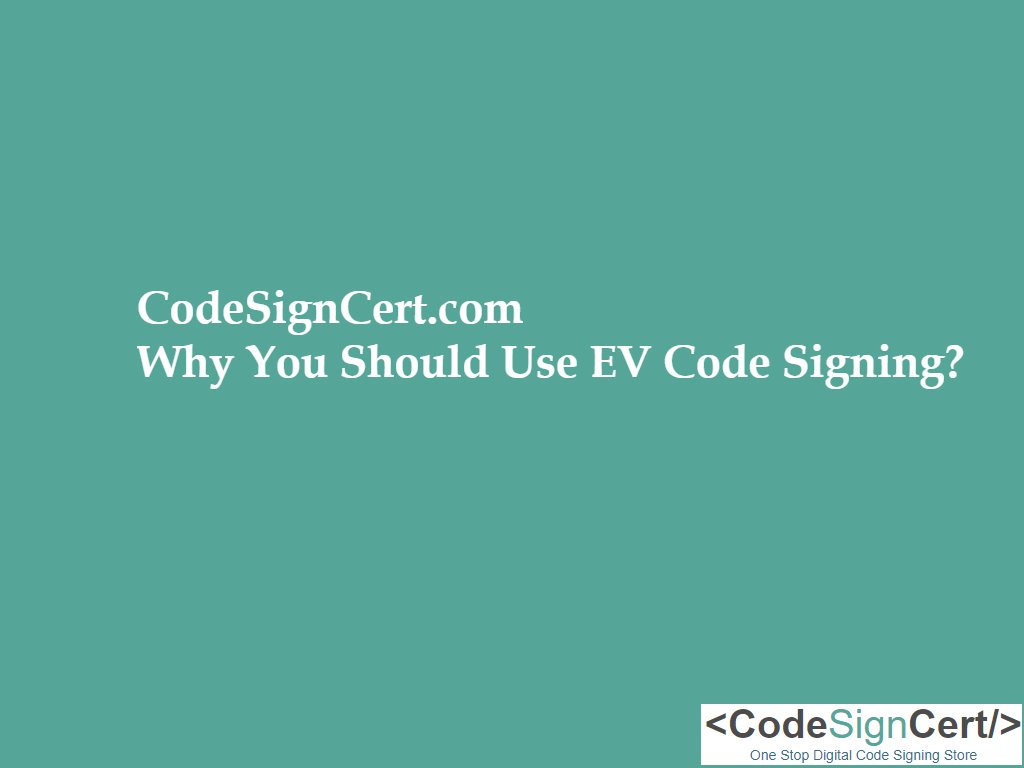 CodeSignCert's tweet image. Why You Should Use Extended Validation or #EV #Code #Signing? @CodeSignCert explained the detail research; buff.ly/2t5xaTw @CodeSignCert
@DigiCert @Symantec @Thawte @ComodoSSL