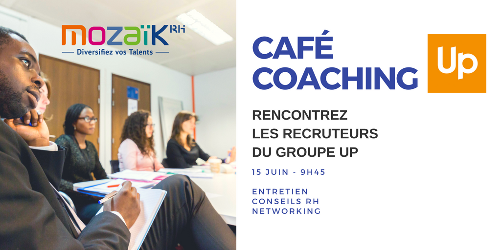 [RENCONTREZ LES RECRUTEURS DU GROUPE UP]
Mozaïk RH animera le 15 juin prochain un Café coaching dans les locaux du Groupe UP.
Pour plus d'informations contactez : <a href="/Hocine/">hocine</a> Lanani : hocine.lanani@mozaikrh.com