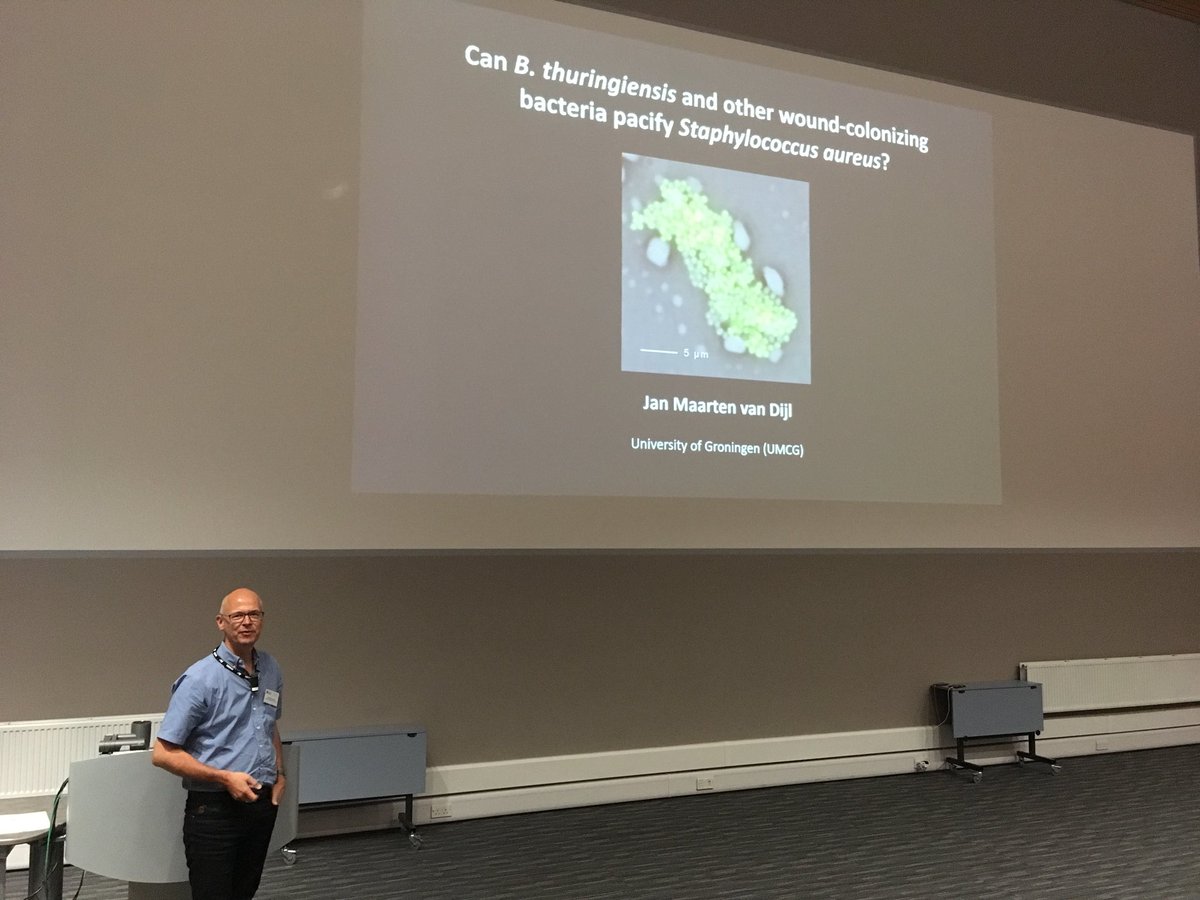 Gingermicrobe's tweet photo. Last but definitely not least Jan Maarten van Dijl. #Bacell2018 https://t.co/dJvxdfCSiW