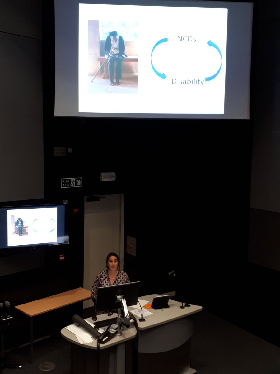 LSHTM_CGCC's tweet photo. Prof Hannah Kuper from @ICED_LSHTM gave us a fascinating insight into the link between #disabilities and #NCDs at yesterday's lunchtime seminar. Prof argued that more needs to be done to address the lack of resources for #rehabilitation and support for those disabled by NCDs. https://t.co/91ecBYRPm1