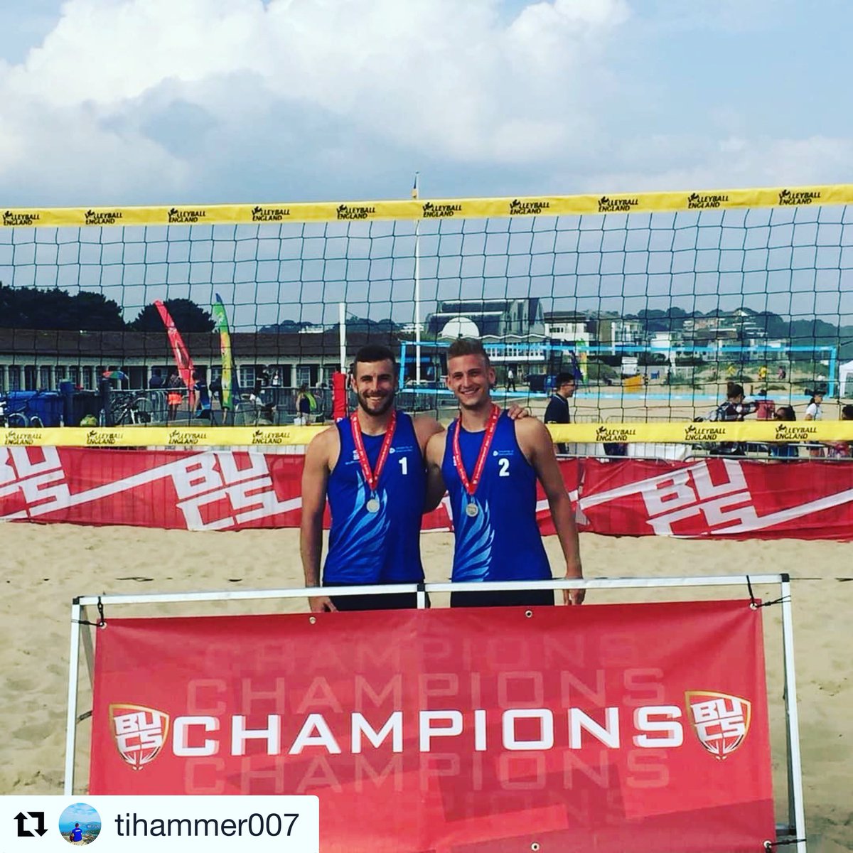 Another great achievement for #teamUEL with our <a href="/uel_vball/">UEL Volleyball Club</a> guys, Tihamer Katona and <a href="/jbantle563/">Jackson Bantle</a> 🤩 🥈 medal for them, well done ! 🎉💪 
#LeaveYourLegacy 
<a href="/BUCSsport/">BUCS</a>
