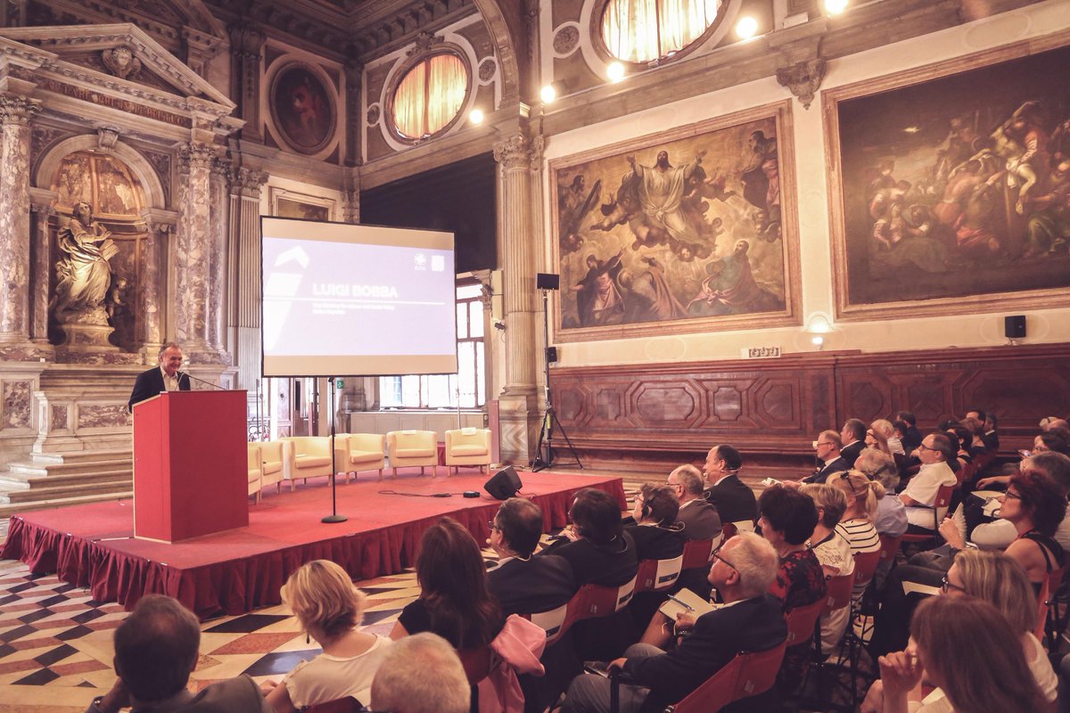 ENAIPVENETO's tweet photo. NEW VIDEO - Immagini del meeting #StrategyJobSociety del 28 maggio 2018  @ Scuola Grande San Giovanni Evangelista Venezia #evta #enaipnet #venezia #italia @JoaoSantosEU @giorgio_sbrissa @Solidar_EU @Cedefop @evbb_eu @garcguti 

https://t.co/i3Twr9toAy https://t.co/4pRL8EExnR