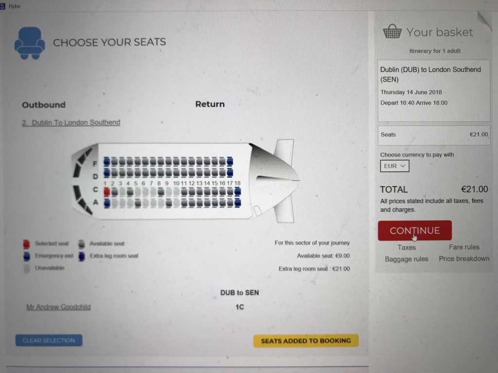 AndyGood2's tweet photo. @flybe I even just tried to book seat 1C got to make payment page and another error message https://t.co/CZqDNotPcP