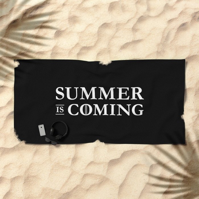 bunnydesigner's tweet photo. ☀️SUMMER IS COMING beach towel. Get 30% OFF this item in the Society6 shop! https://t.co/b0pgqbuaBV
...
@society6 #sharemysociety6 #society6art #design #graphicdesign #beachtowels #towels #gameofthrones #beachessentials #gameofthronesgifts #summer #summeriscoming #typography https://t.co/yJYjqyn1iu