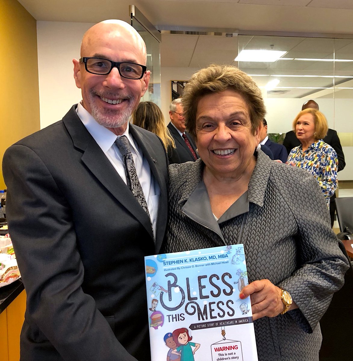 Stephen Klasko (@sklasko) on Twitter photo Bragging on <a href="/JeffersonUniv/">Thomas Jefferson University</a> with Donna Shalala, former HHS Sec and Prez of University of Miami - and one sharp thinker. Oh, and gave her a copy of my book, too! Love her commitment to transformation. Bragging on <a href="/JeffersonUniv/">Thomas Jefferson University</a> with Donna Shalala, former HHS Sec and Prez of University of Miami - and one sharp thinker. Oh, and gave her a copy of my book, too! Love her commitment to transformation.