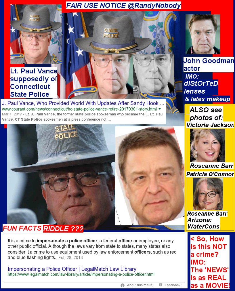 RandyNobody's tweet photo. #CHECK #hashtags #CENSORED  #CindyWilliams #AshleyCech #EmilyHudson #JohnGoodman #PaulVance #SandyHook #SchoolShootings #hoaxes #cons #guncontrol #guns #FAKE #shootings #actorcon #wth #wtf #wow #fakenews #news #scams #hollywood #bs #go #DONATE #GoFundMe #CON #DONATIONS #SmartenUp https://t.co/i2ic2pUGwv